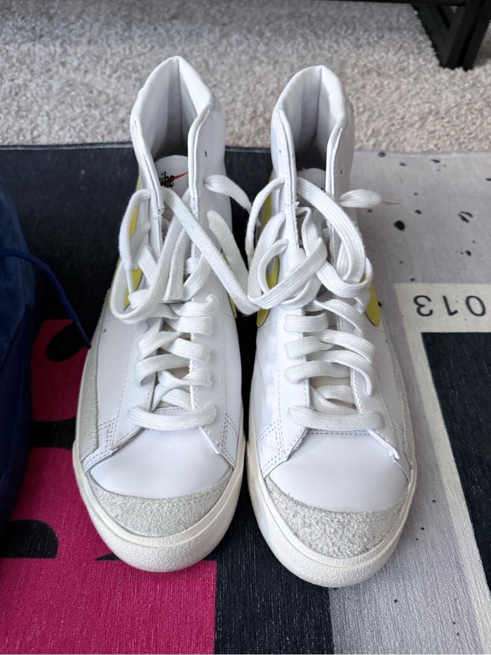 Nike Blazers White and Yellow